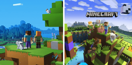 minecraft: bedrock edition (2011) game icons banners