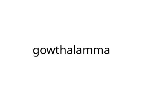 gowthalamma