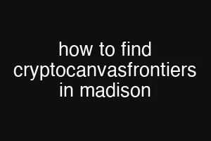 how to find cryptocanvasfrontiers in madison
